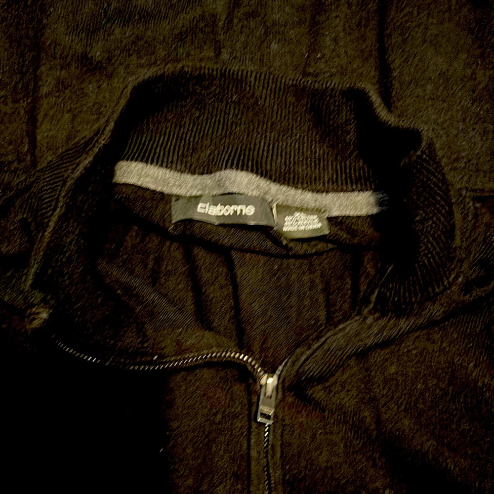 Claiborne Mens Sweater Jacket Zip Up